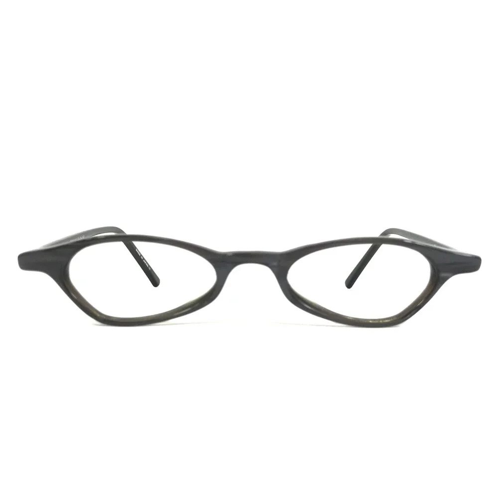 Ogi Petite Eyeglasses Frames 7033/142 Gray Green Oval Full Rim 42-19-140